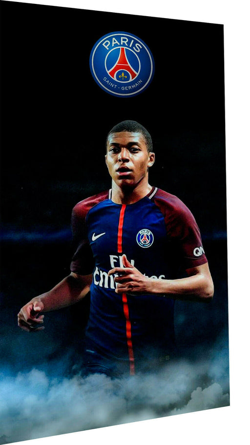 Leinwand Bilder Wandbilder Sport Fußball Kylian Mbappe  -Hochwertiger Kunstdruck A3224