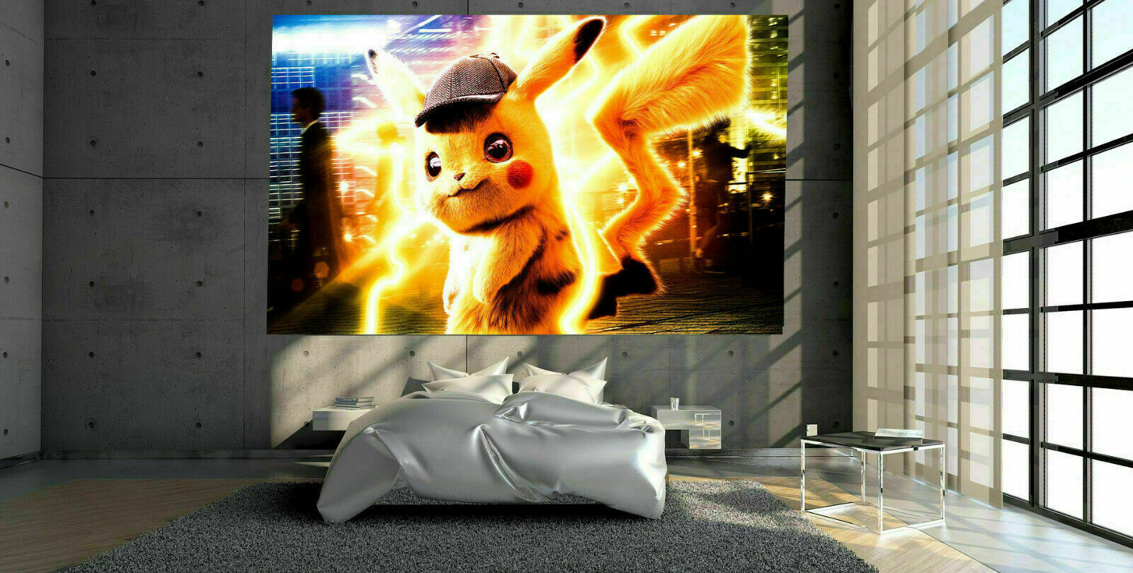 Leinwand Animies Pokemon Pikachu Bilder Wandbilder - Hochwertiger Kunstdruck P5054