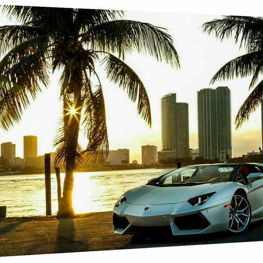 Sportwagen Autos Lamborghini Leinwandbilder Wandbilder - Hochwertiger Kunstdruck A3711