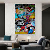 Pop Art Monopoly Comicfiguren Leinwand Wandbilder - Hochwertiger Kunstdruck B8055