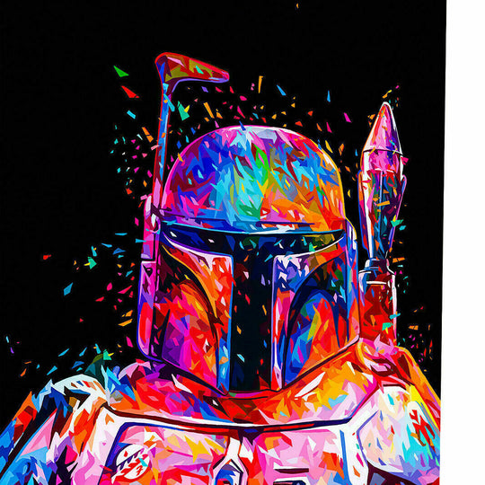 Hunter Star Wars Abstrakt Leinwand Bilder Wandbilder - Hochwertiger Kunstdruck B8116