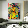 Pop Art Leinwand Frauen Lifestyle Bilder Wandbilder - Hochwertiger Kunstdruck B8136