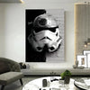 Star Wars Abstrakt Gesicht Leinwand Bilder Wandbilder - Hochwertiger Kunstdruck B8112