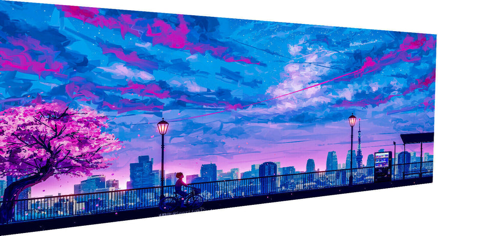 Leinwand Natur Himmel Digital Art Bilder Wandbilder - Hochwertiger Kunstdruck P5100