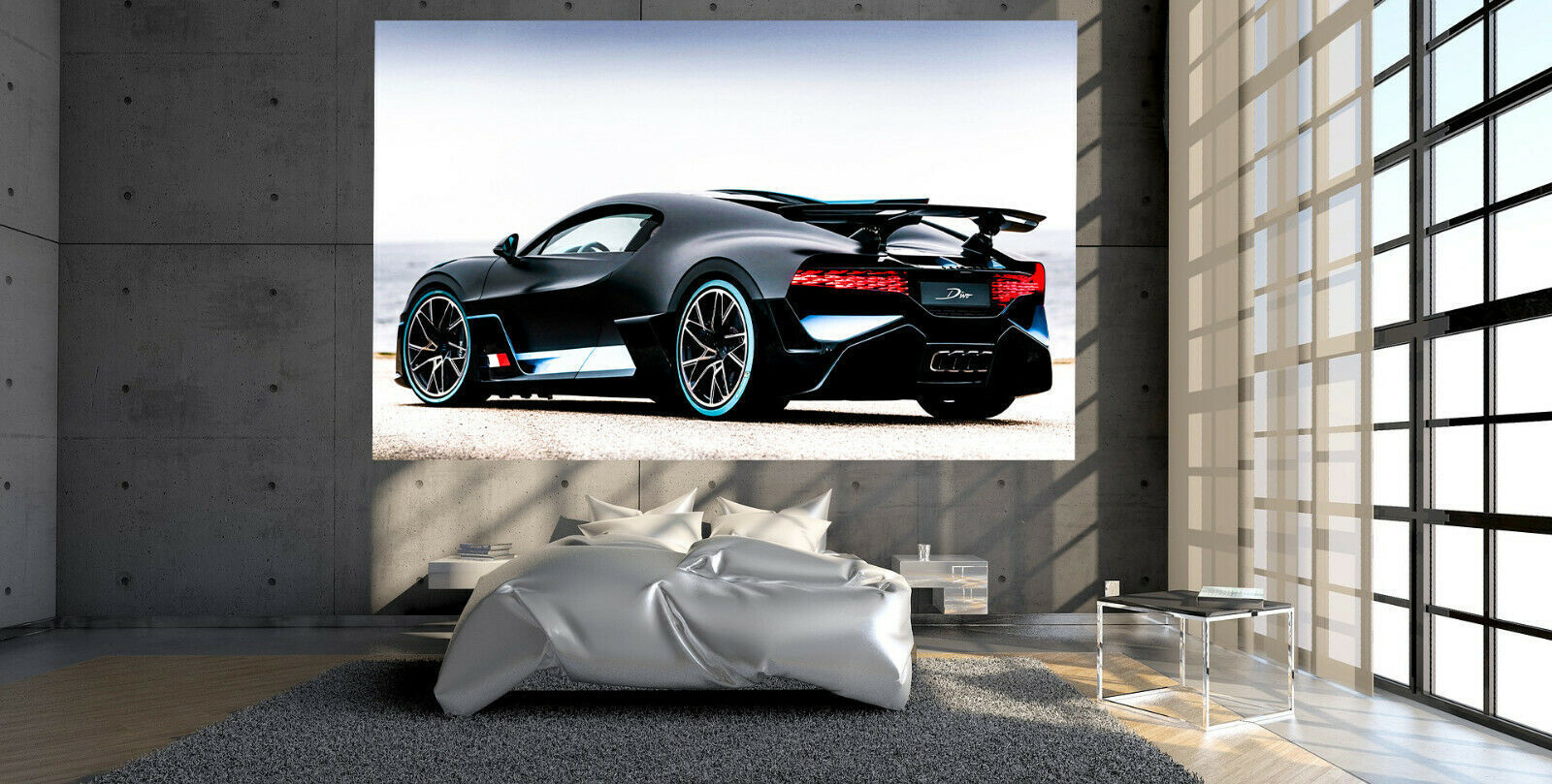 Leinwand Autos Bugatti Divo  Bilder Wandbilder - Hochwertiger Kunstdruck P5061