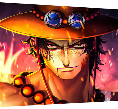 Leinwand Anime One Piece Ace Bilder Wandbilder - Hochwertiger Kunstdruck A3722