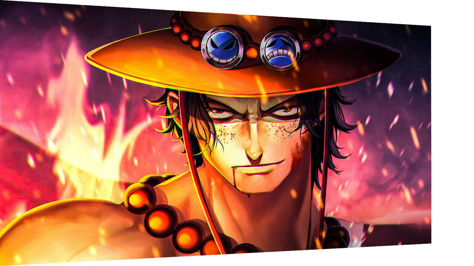 Leinwand Anime One Piece Ace Bilder Wandbilder - Hochwertiger Kunstdruck A3722