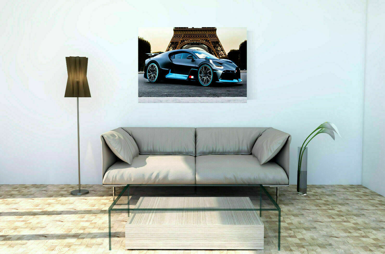 Leinwand Autos Bugatti Sportwagen  Bilder Wandbilder - Hochwertiger Kunstdruck P5048