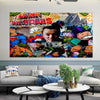 Pop Art Leinwand Kunst Art Bilder Wandbilder - Hochwertiger Kunstdruck B8049