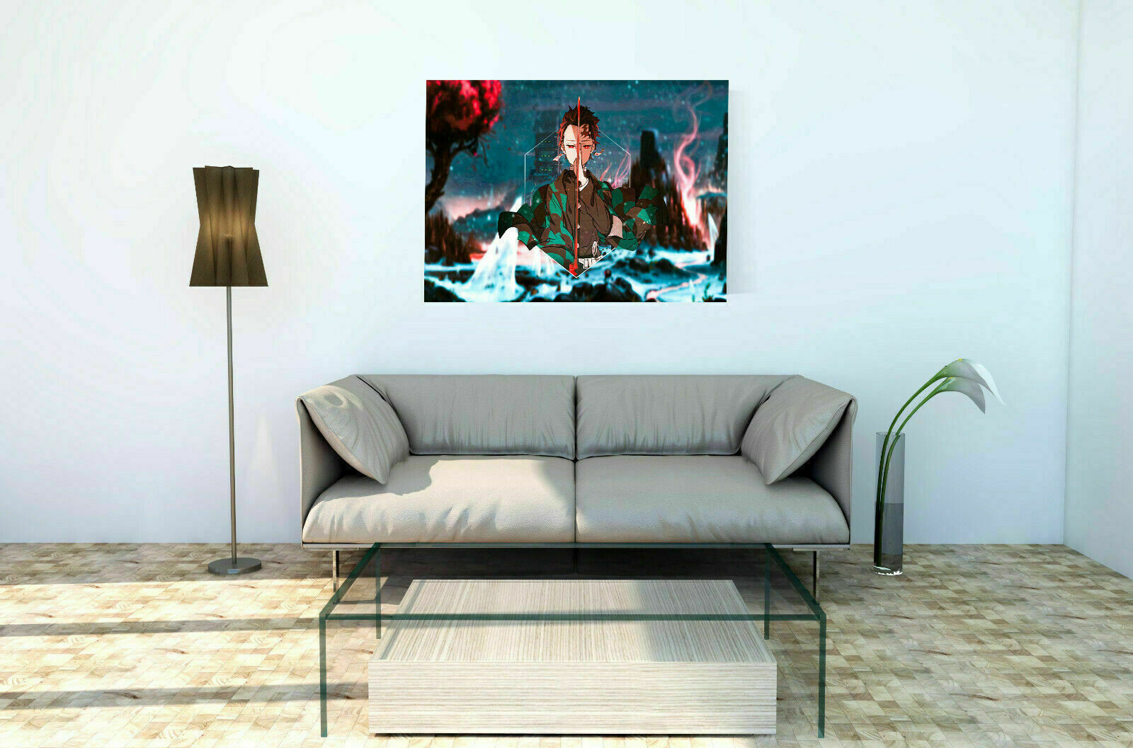 Leinwand Animies demon slayer Bilder Wandbilder - Hochwertiger Kunstdruck P5049