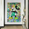 Pop Art Disney Micky Maus Leinwand Bilder Wandbilder - Hochwertiger Kunstdruck B8309