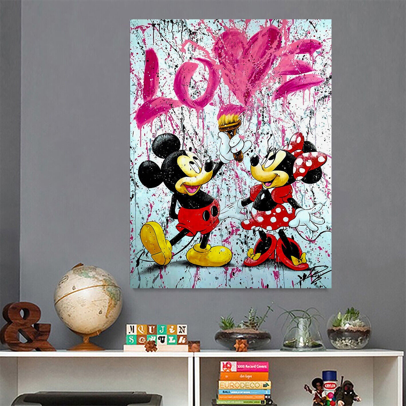MINNIE Mouse Kunstdruck, Minnie Mouse Druck, Wanddekoration, Wandkunst,  moderner Kunstdruck, Geschenke, Geschenk für Sie, Pop Art, Home Office  Dekor -  Schweiz