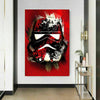 Star Wars Abstrakt Gesicht  Leinwand Bilder Wandbilder - Hochwertiger Kunstdruck B8113