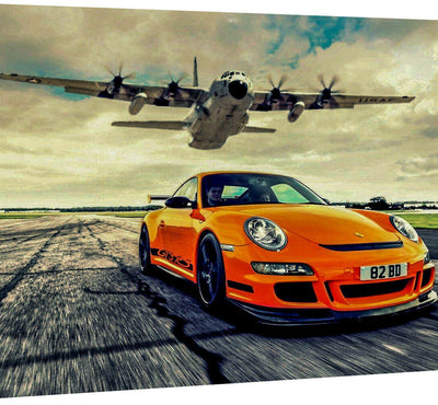 Leinwand Bilder Wandbilder Autos Sportwagen Porsche- Hochwertiger Kunstdruck A3210