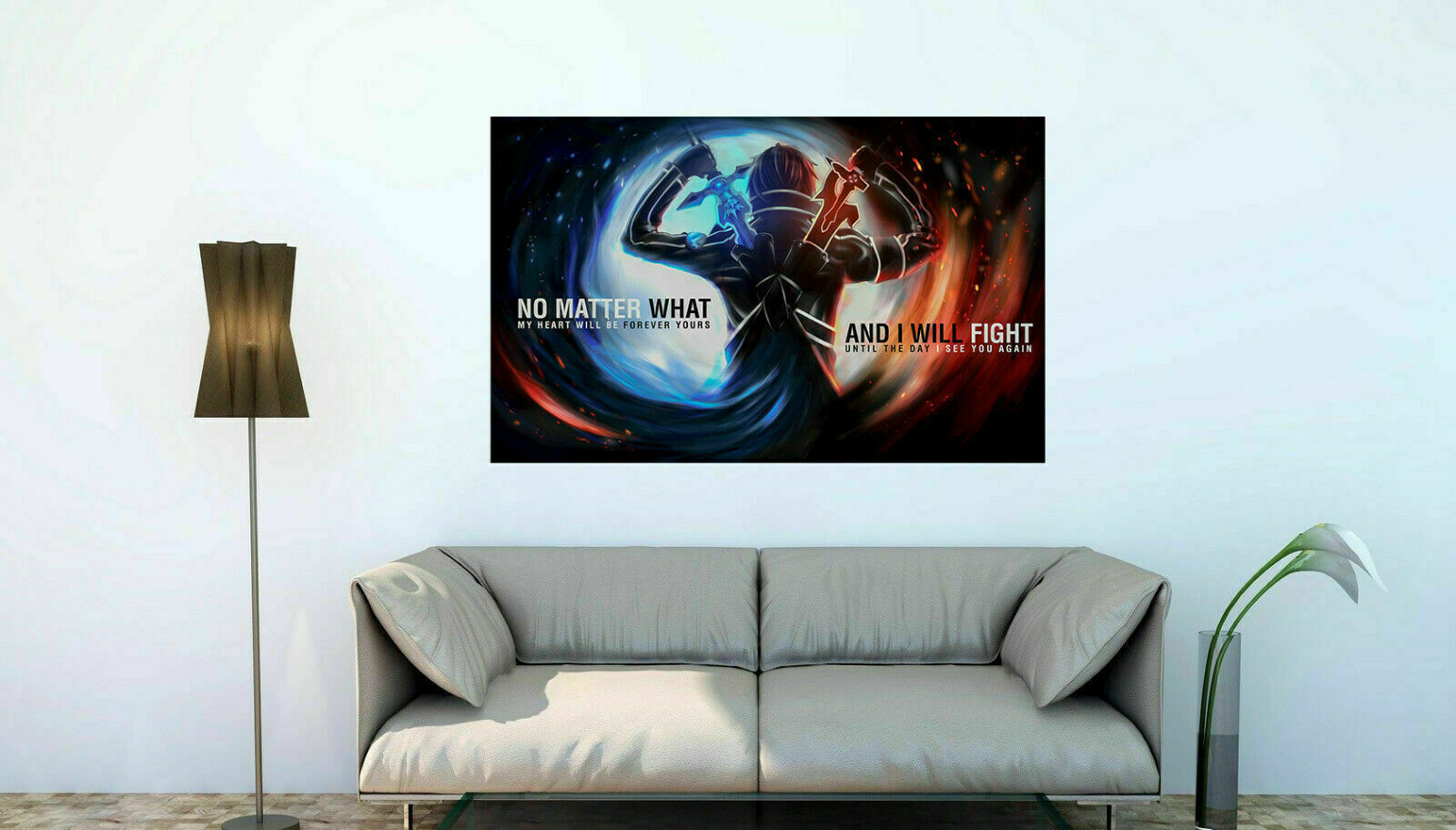 Leinwand Sword Art Online Anime SAO Bilder Wandbilder - Hochwertiger Kunstdruck A3780