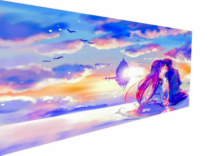 Leinwand Anime Sword Art Online Kirito Asuna Wandbilder-Hochwertiger Kunstdruck P5210