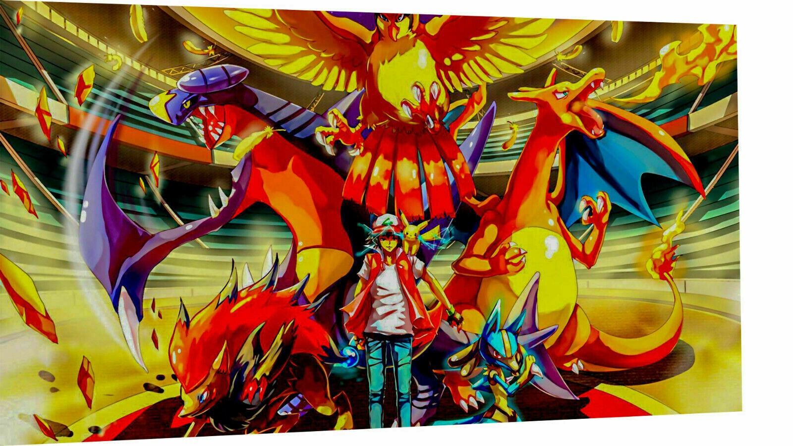 Leinwand Pokemon Anime Serie Bilder Wandbilder - Hochwertiger Kunstdruck A3726