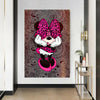 Leinwand Pop Art Minnie Maus Bilder Wandbilder - Hochwertiger Kunstdruck B8178