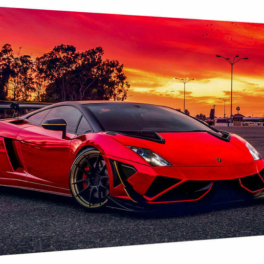 Leinwand Autos Sportwagen Lamborghini Bilder Wandbilder -Hochwertiger Kunstdruck A3591