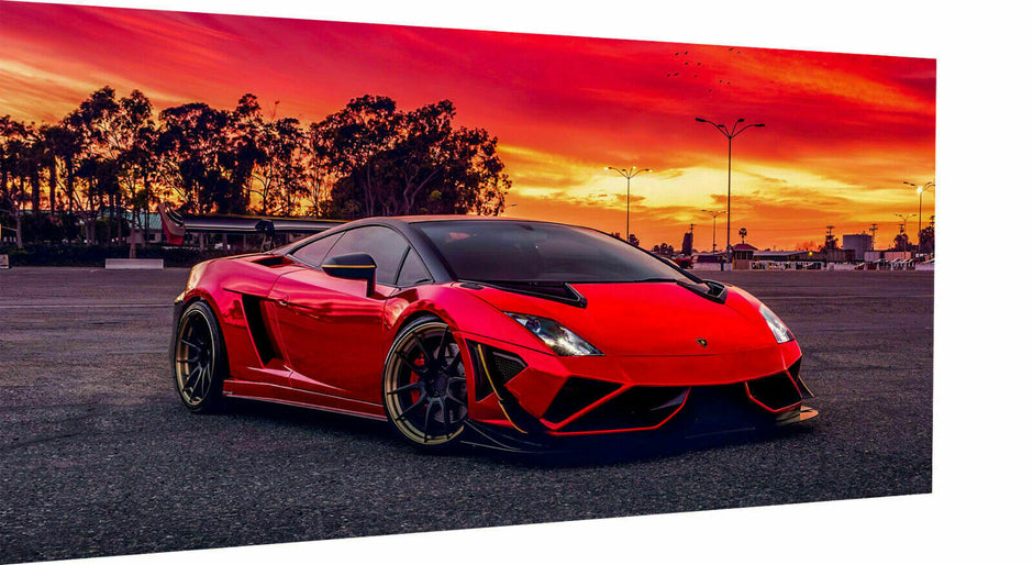 Leinwand Autos Sportwagen Lamborghini Bilder Wandbilder -Hochwertiger Kunstdruck A3591