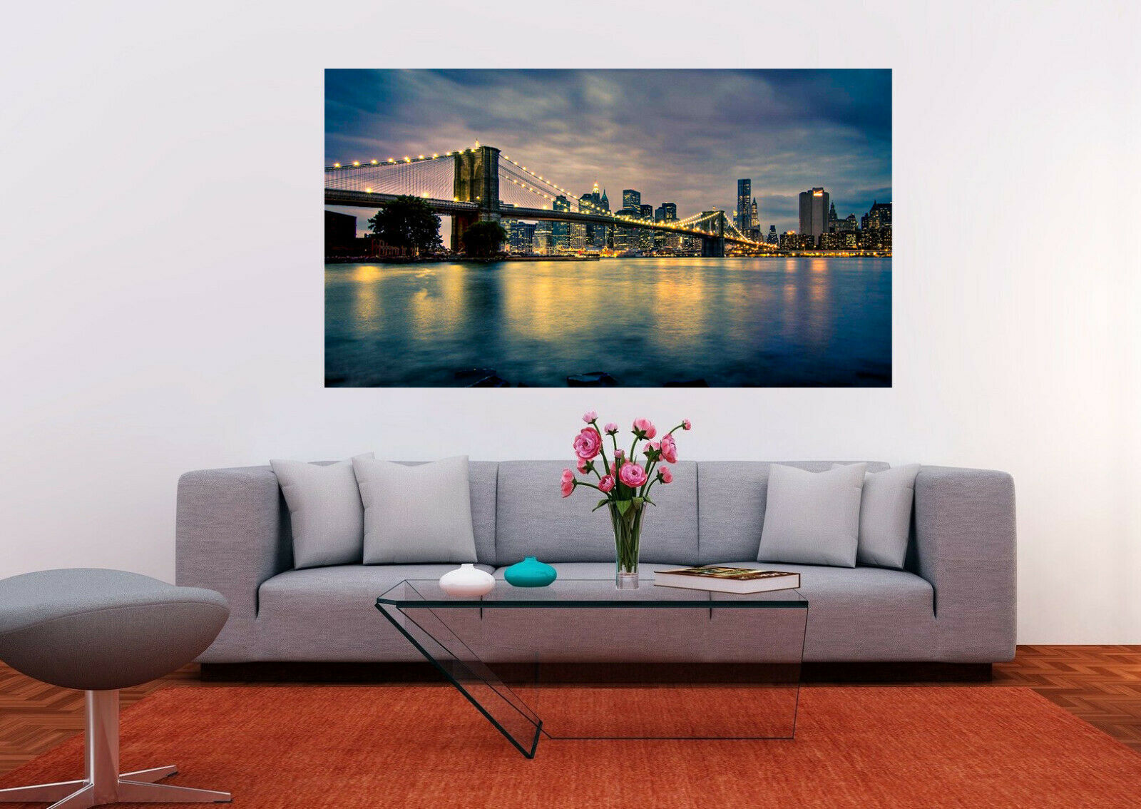 Leinwand Bilder Skyline Usa Reisen Wandbilder - Hochwertiger Kunstdruck A3870