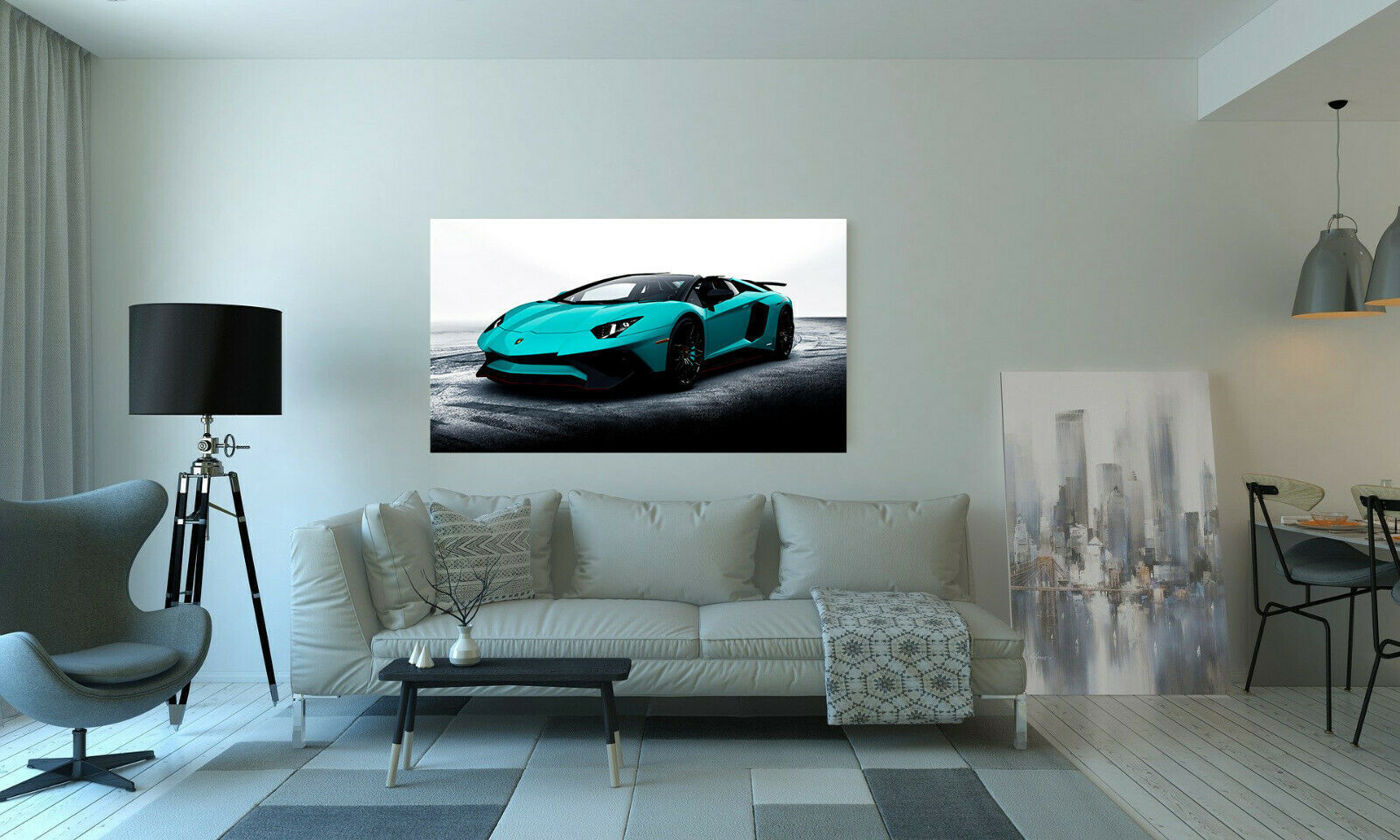 Leinwand Autos PS Lamborghini  Bilder Wandbilder - Hochwertiger Kunstdruck P5044