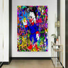 Pop Art Donald Duck Leinwand Bilder Wandbilder - Hochwertiger Kunstdruck B8007