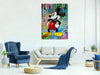 Pop Art Kunst Micky Maus Leinwand Bilder Wandbilder - Hochwertiger Kunstdruck B8311