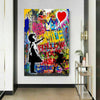 Pop Art follow your dreams Leinwand Bilder Wandbilder - Hochwertiger Kunstdruck B8163