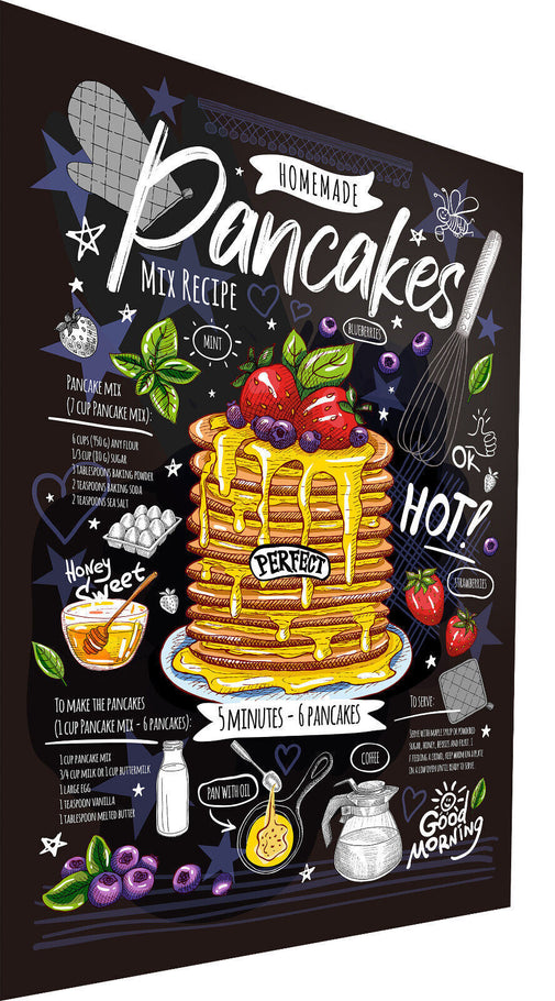 Leinwand Gastro Pancakes Speisekarte Bilder Wandbilder -Hochwertiger Kunstdruck B8249
