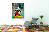 Pop Art Kunst Micky Maus Leinwand Bilder Wandbilder - Hochwertiger Kunstdruck B8311