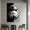 Star Wars Abstrakt Gesicht Leinwand Bilder Wandbilder - Hochwertiger Kunstdruck B8112