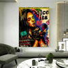 Pop Art Leinwand Frauen Lifestyle Bilder Wandbilder - Hochwertiger Kunstdruck B8142