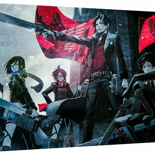 Leinwand AoT Anime Attack on Titan Bilder Wandbilder - Hochwertiger Kunstdruck A3513