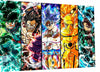 Leinwand Anime Crossover DBZ Naruto One P Wandbilder - Hochwertiger Kunstdruck A3568