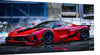 Leinwand Sportwagen Ferrari Autos Bilder Wandbilder - Hochwertiger Kunstdruck A3660