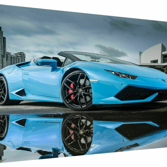 Lamborghini Huracan Autos Leinwand Bilder Wandbilder - Hochwertiger Kunstdruck P5372