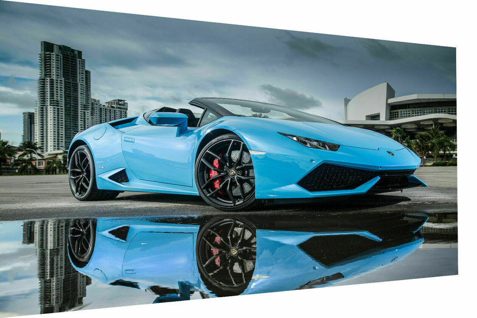 Lamborghini Huracan Autos Leinwand Bilder Wandbilder - Hochwertiger Kunstdruck P5372