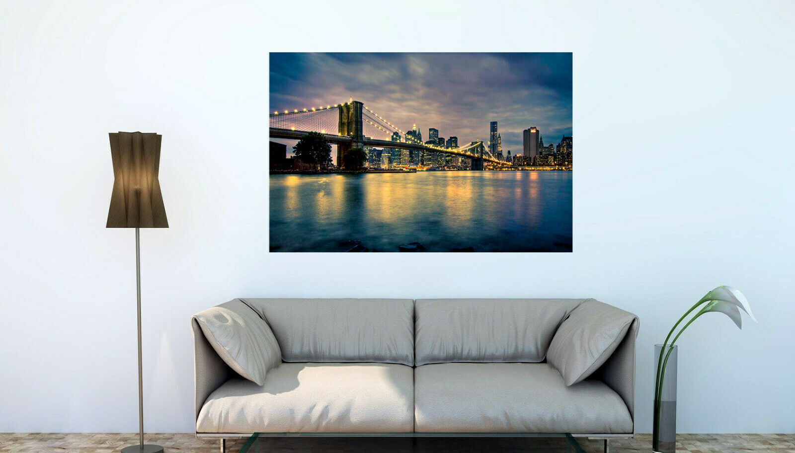 Leinwand Bilder Skyline Usa Reisen Wandbilder - Hochwertiger Kunstdruck A3870