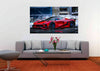 Leinwand Sportwagen Ferrari Autos Bilder Wandbilder - Hochwertiger Kunstdruck A3660