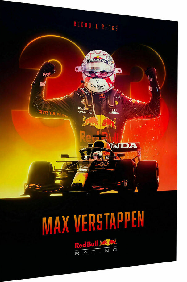 Leinwand F1 Formel1 Max Verstappen Bilder Wandbilder - Hochwertiger Kunstdruck B8158