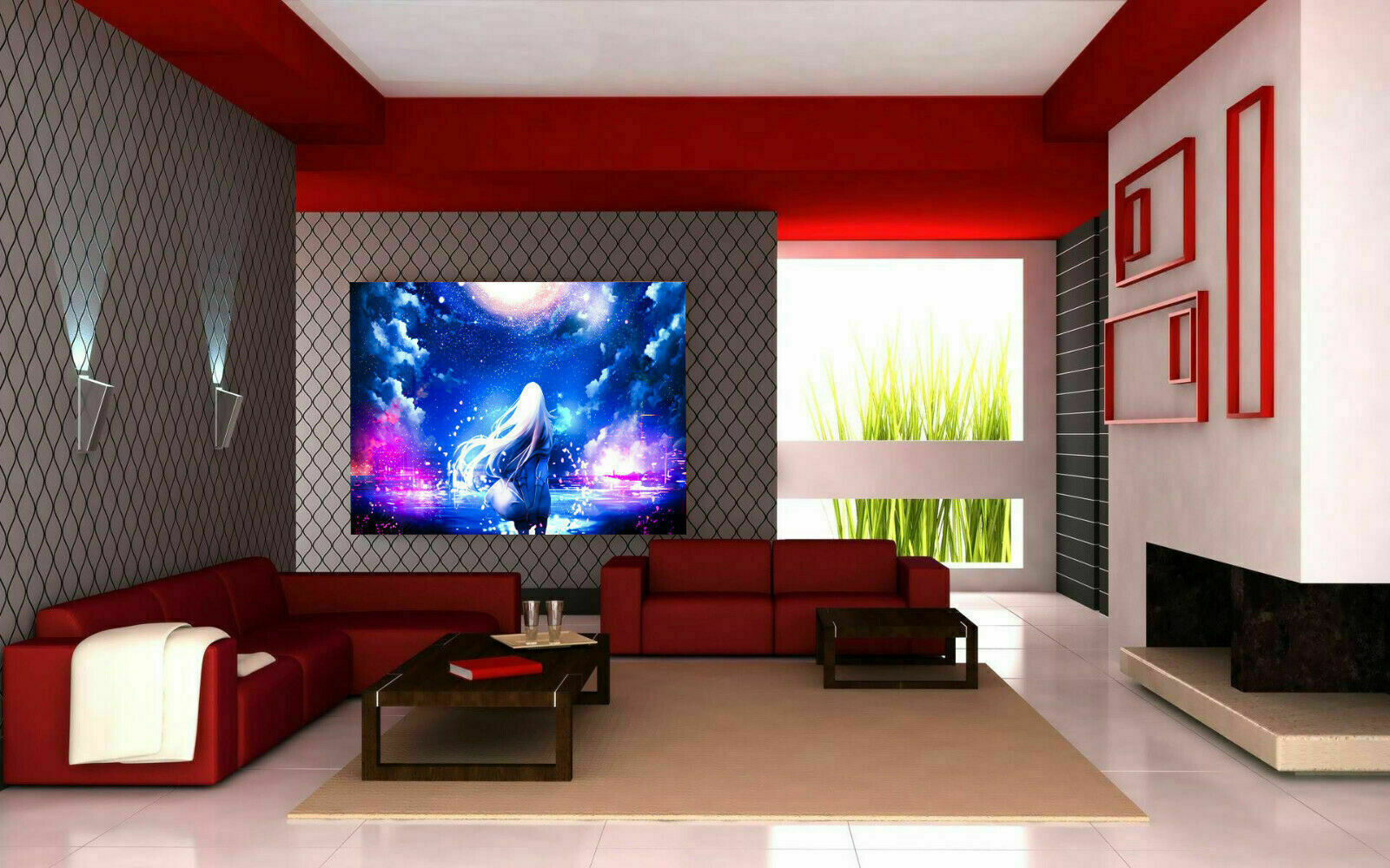 Leinwand digital art anime Scifi  Bilder Wandbilder - Hochwertiger Kunstdruck P5032