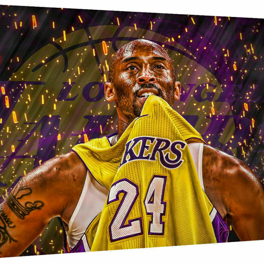 Leinwand Sport Lakers Basketball Bilder Wandbilder - Hochwertiger Kunstdruck A3747