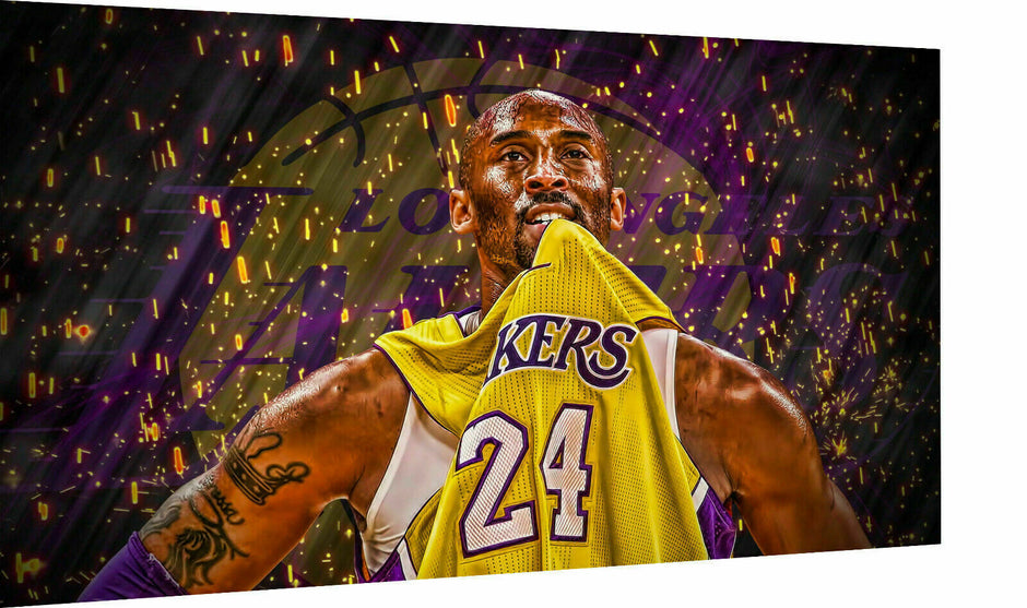 Leinwand Sport Lakers Basketball Bilder Wandbilder - Hochwertiger Kunstdruck A3747