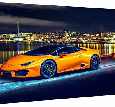 MagicCanvasArt Autos Sportwagen Lamborghini Bilder - Hochwertiger Kunstdruck A3081