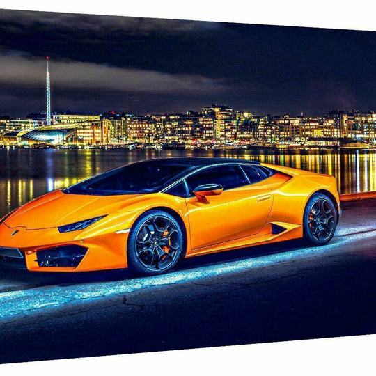 MagicCanvasArt Autos Sportwagen Lamborghini Bilder - Hochwertiger Kunstdruck A3081