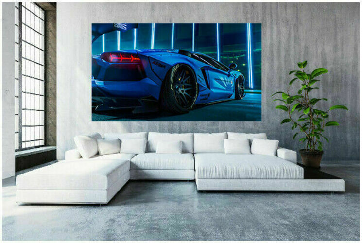 Sportwagen Autos Lamborghini Leinwandbilder Wandbilder - Hochwertiger Kunstdruck A3709