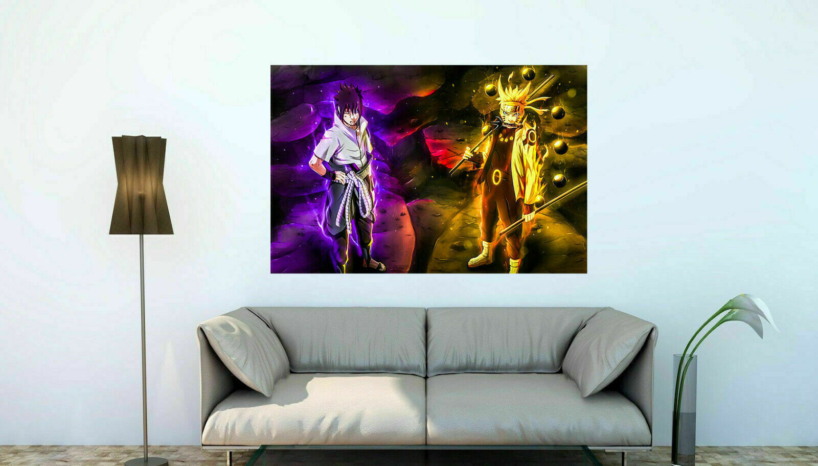 Leinwand Naruto Sasuke Anime Bilder Wandbilder - Hochwertiger Kunstdruck A3364