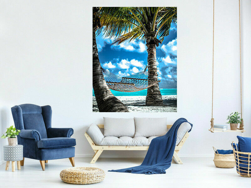 Leinwand Traumurlaub  Palmen Strand Urlaub Relax Bilder-Hochwertiger Kunstdruck A3039