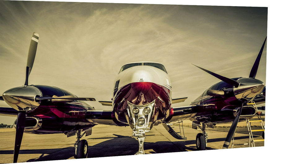 Leinwand Flugzeug Pilot Maschinen Bilder Wandbilder - Hochwertiger Kunstdruck A3727